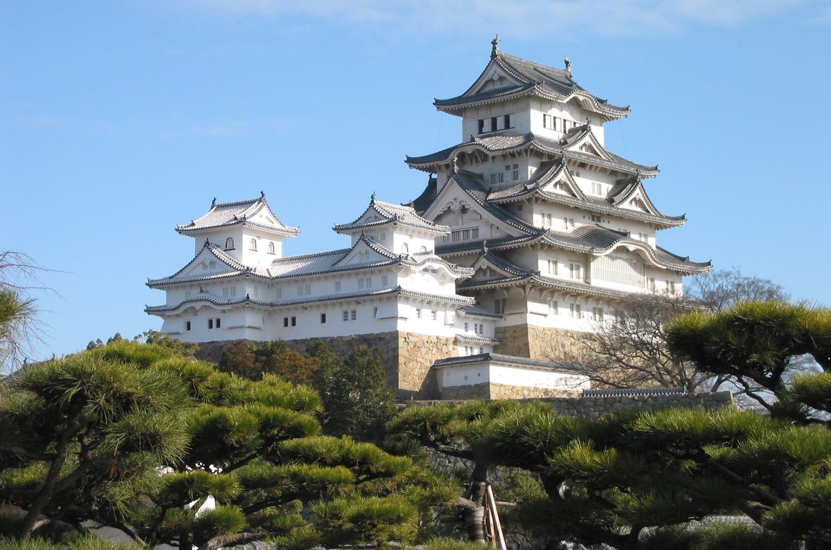 The white keep of Himeji Castle, a UNESCO World Heritage site